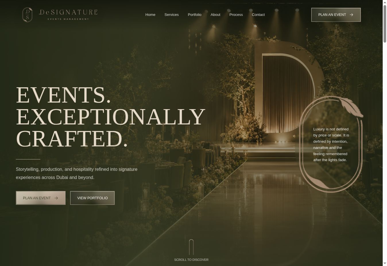 DeSignature live website interface